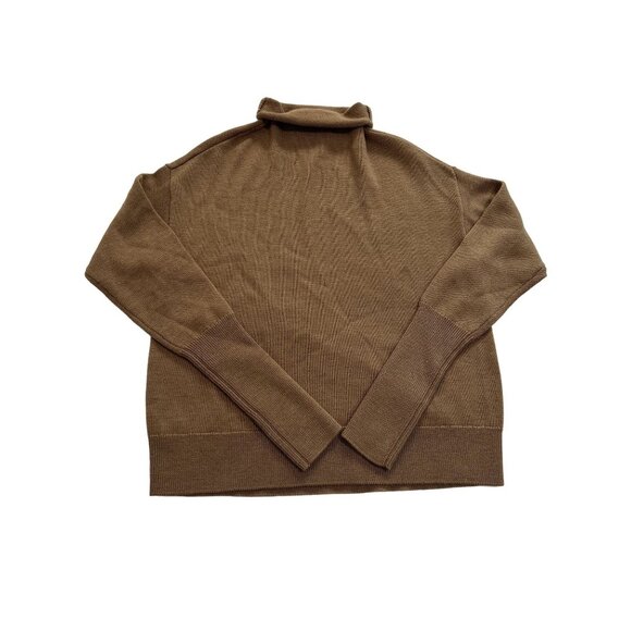 Aritzia Wilfred Turtleneck Knit Sweater in Camel - Picture 1 of 3